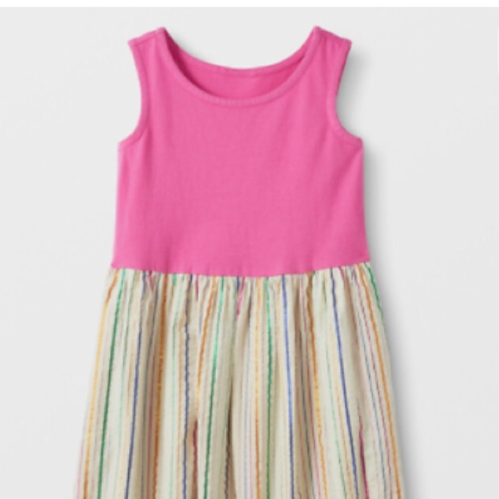 Girls’ Hanna Andersson Shimmery Sleeveless Play Dress with Pockets - Size 12